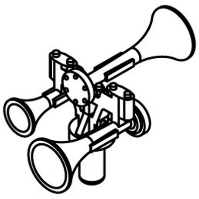 HO Horn Nathan P-3 (3) HO Horn Nathan P-3 (3)