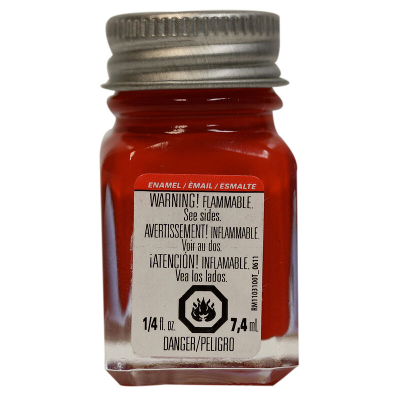 Enamel 1/4 oz Flat Red