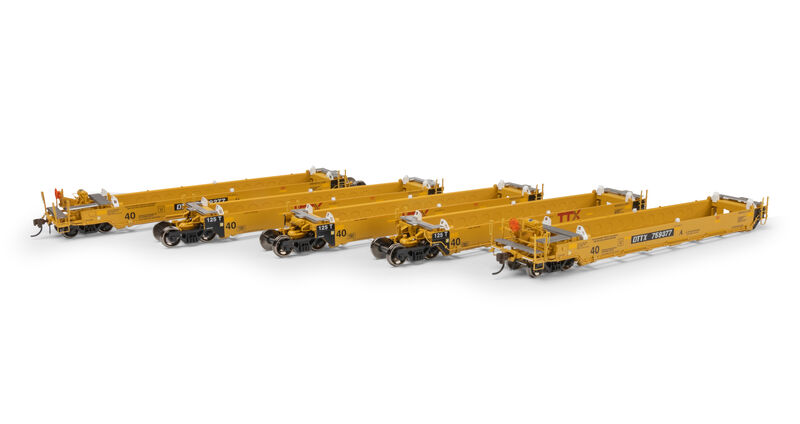 Athearn HO ATH Gunderson Maxi-I Well Cars (5), DTTX #759377