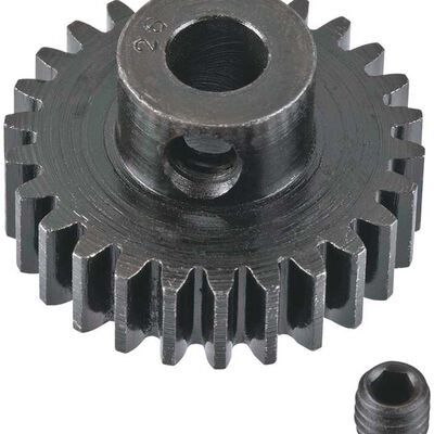 Extra Hard 26 Tooth Blackened Steel 32p Pinion, 5mm Extra Hard 26 Tooth Blackened Steel 32p Pinion, 5mm