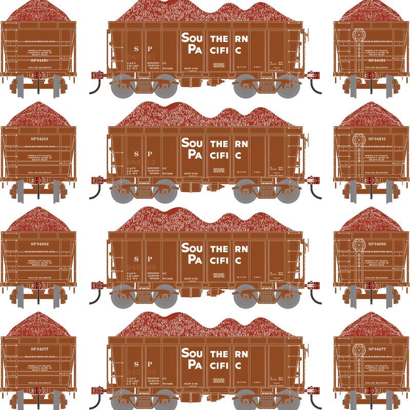 HO 26' PC&F Ore Car Tight-Bottom High Side with Load, SP #34151/34213/34262/34277 (4) HO 26' PC&F Ore Car Tight-Bottom High Side with Load, SP #34151/34213/34262/34277 (4)