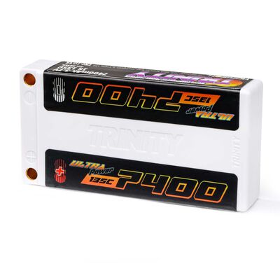 3.7V 7400mAh 1S 135C LiPo Battery, 5mm Bullets 3.7V 7400mAh 1S 135C LiPo Battery, 5mm Bullets