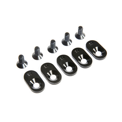 Engine Mount Insert and Screws 21T, Black (5): 5ive-T 2.0 (fits 62T spur) Engine Mount Insert and Screws 21T, Black (5): 5ive-T 2.0 (fits 62T spur)