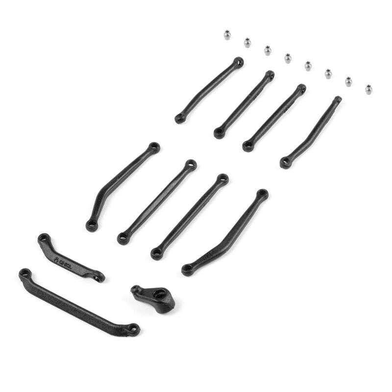 Axial 99mm Short Wheelbase Link Set, Servo Horn: SCX30 CJ-7