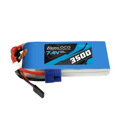 7.4V 5000mAh 2S Receiver LiPo Battery: EC3, JR 7.4V 5000mAh 2S Receiver LiPo Battery: EC3, JR