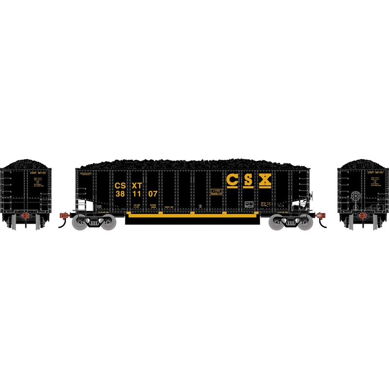 N ATH Bethgon Coalporter w/Coal Load, CSXT #381107