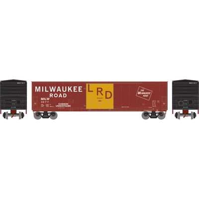 HO 50' Youngstown Plug Door Box Car, MILW #3077 HO 50' Youngstown Plug Door Box Car, MILW #3077