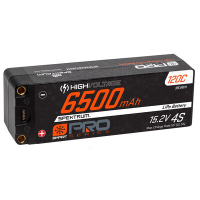 15.2V 6500mAh 4S 120C Smart Pro Race Hardcase HV-LiPo Battery: Tubes, 5mm 15.2V 6500mAh 4S 120C Smart Pro Race Hardcase HV-LiPo Battery: Tubes, 5mm