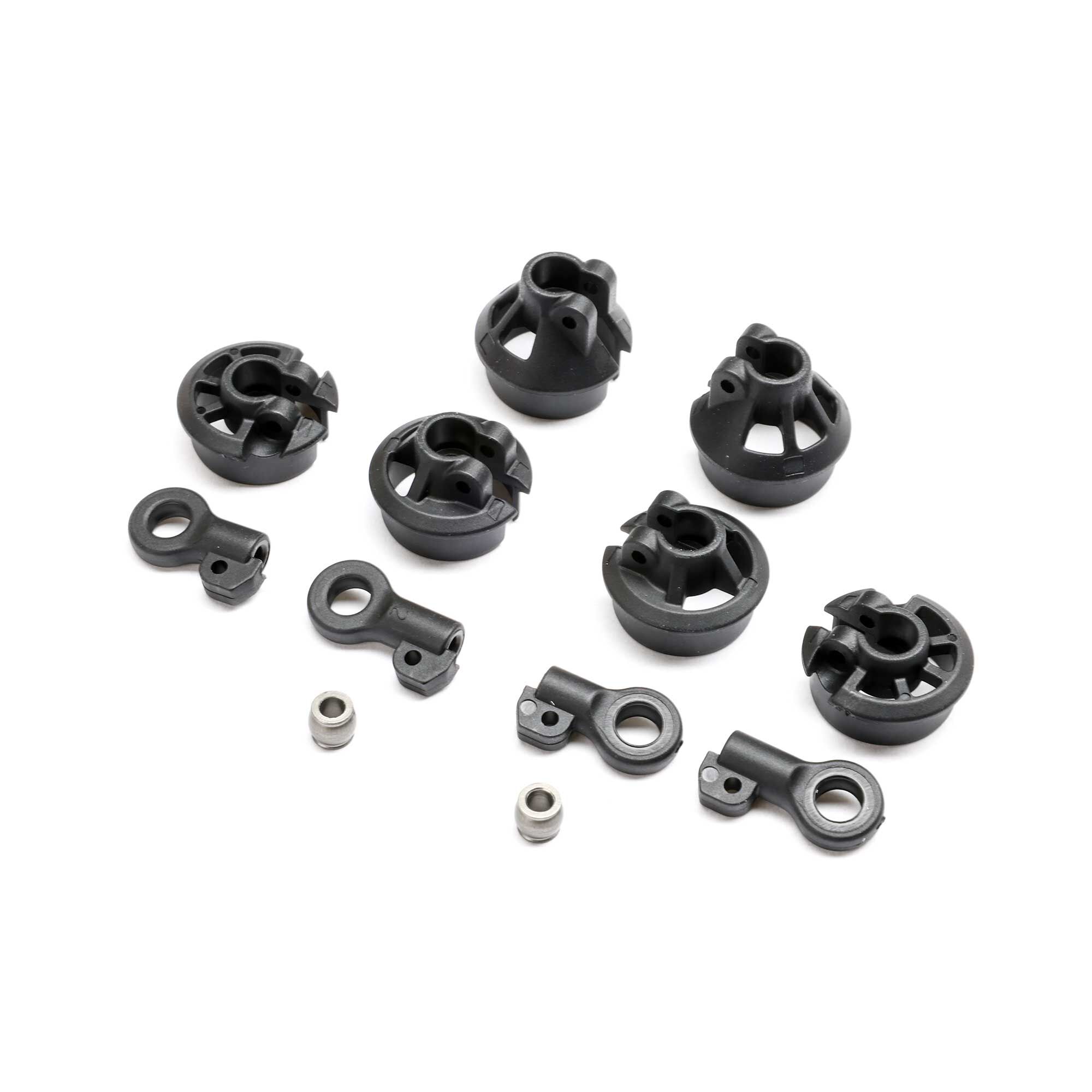 Team Losi Racing Team Losi Racing Spring Cups, Shock Ends, 13mm