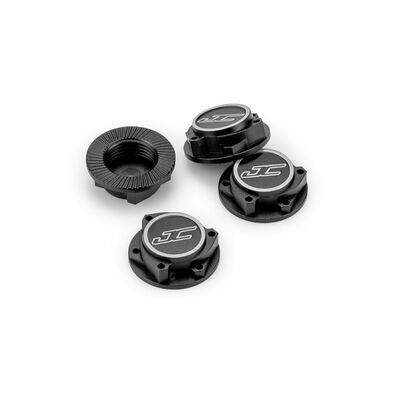 Aluminum "Clutch" Punisher 17mm Wheel Nuts, Black (4) Aluminum "Clutch" Punisher 17mm Wheel Nuts, Black (4)