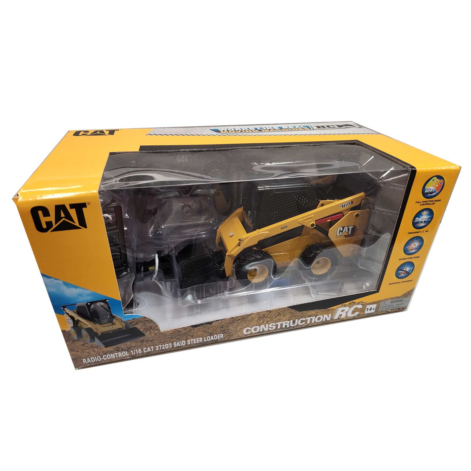 Miniature Diecast Master CAT 272D2 Skid Steer Loader, échelle 1/16, DM85602