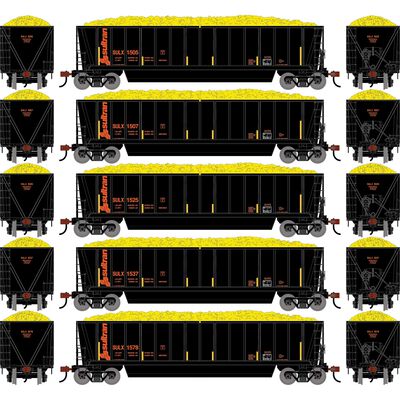 HO ATH Berwick Bathtub Gondola, SULX w/Load #1505/1507/1525/1537/1578 (5) HO ATH Berwick Bathtub Gondola, SULX w/Load #1505/1507/1525/1537/1578 (5)
