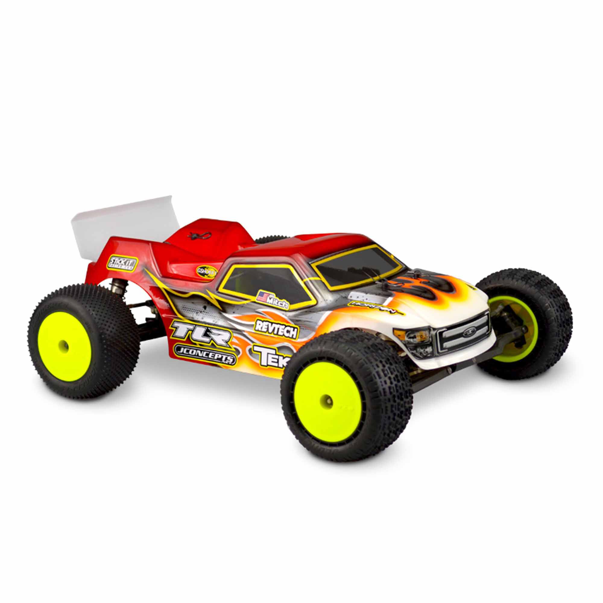 ホビーラジコン TLR 22T 4.0 JConcepts, Inc. 1/10 Finnisher Truggy Clear Body, 1/10 TLR 22T 4.0