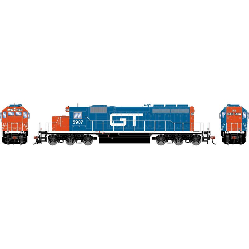 Athearn HO ATH SD40-2 Locomotive w/DCC & Sound, GTW 'Ex-MP' #5937