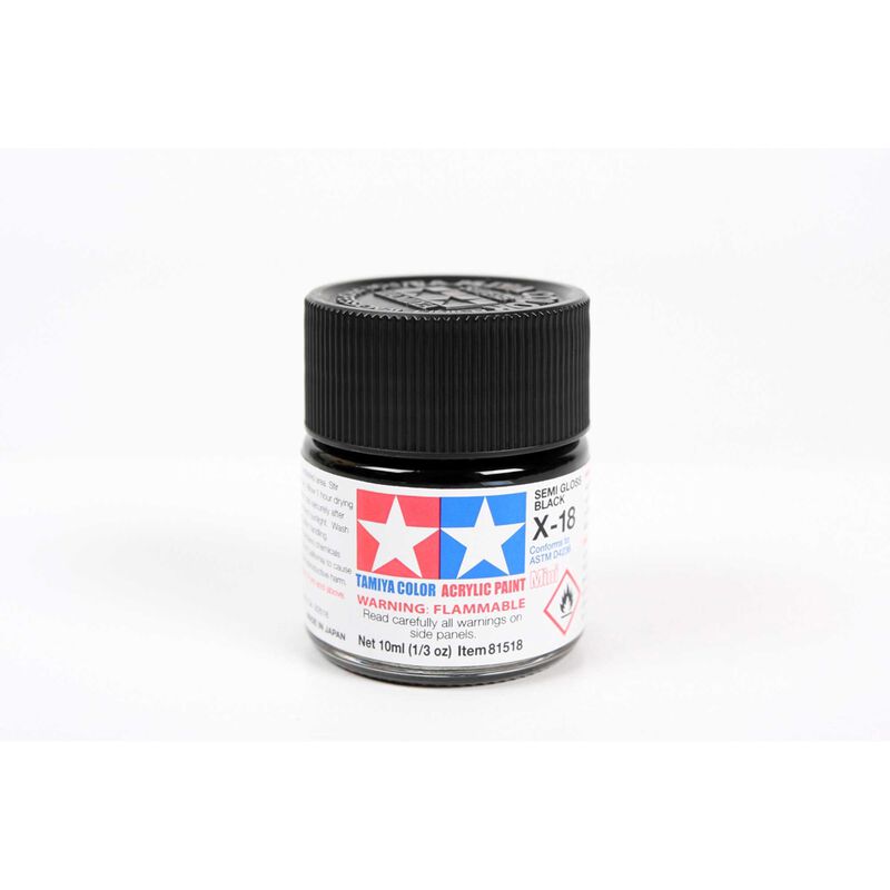 Acrylic Mini X18, Semi Gloss Black