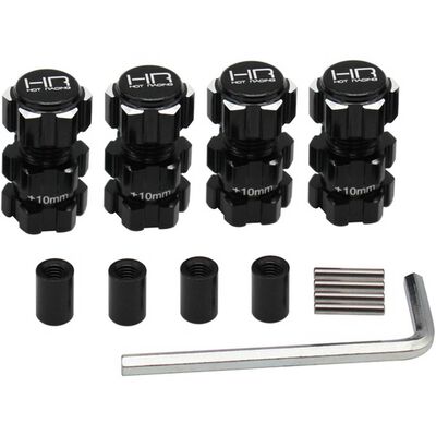 Aluminum 17mm Hex Hubs 10mm Offset: ARRMA 1/10 4S BLX Aluminum 17mm Hex Hubs 10mm Offset: ARRMA 1/10 4S BLX