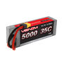 11.1V 5000mAh 3S 35C DRIVE Hardcase LiPo Battery: UNI 2.0 Plug 138mm
