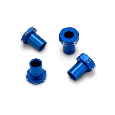 Aluminum Caster Hat Bushings, Team Associated RC10B7, Burnt Blue (4) Aluminum Caster Hat Bushings, Team Associated RC10B7, Burnt Blue (4)