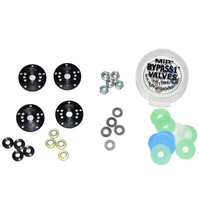 Bypass1⢠Tapered Hi-Flow Piston Kit, 5-Hole x 1.3mm, 1/8th Scale Bypass1⢠Tapered Hi-Flow Piston Kit, 5-Hole x 1.3mm, 1/8th Scale