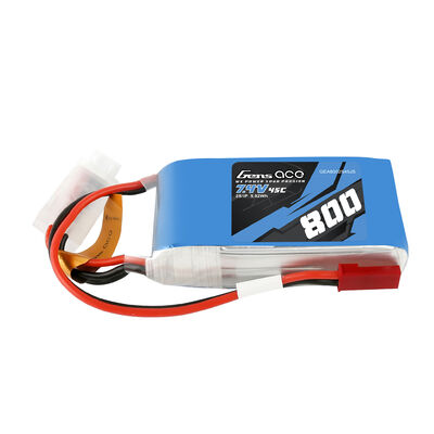 7.4V 800mAh 2S 45C LiPo Battery: JST 7.4V 800mAh 2S 45C LiPo Battery: JST