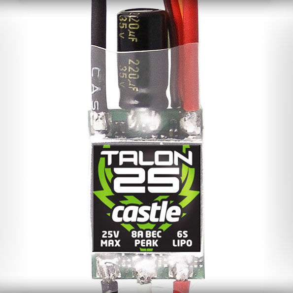 Castle Creations Castle Creations Talon 25-Amp 25V ESC with 8-Amp