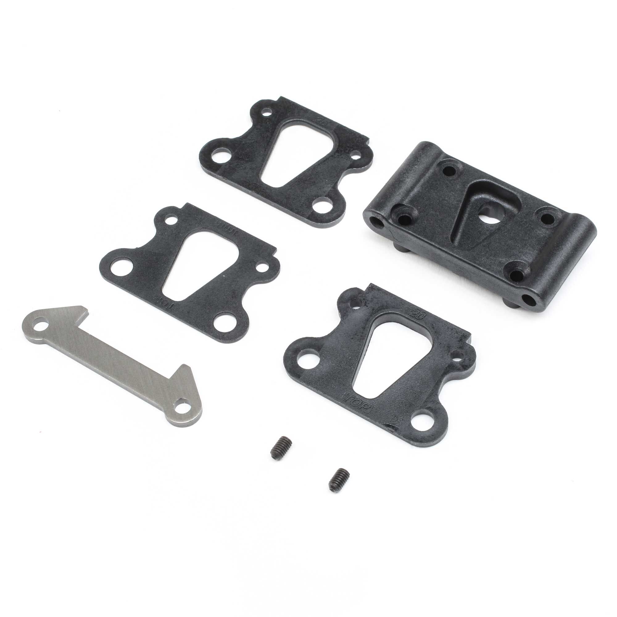 Team Losi Racing Front Pivot W/Brace & Kick Shims All 22  TLR234051