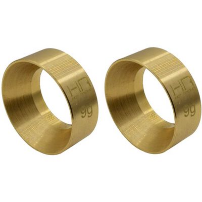 9g Brass KMC Machete Wheel Weights (2): SCX24 9g Brass KMC Machete Wheel Weights (2): SCX24