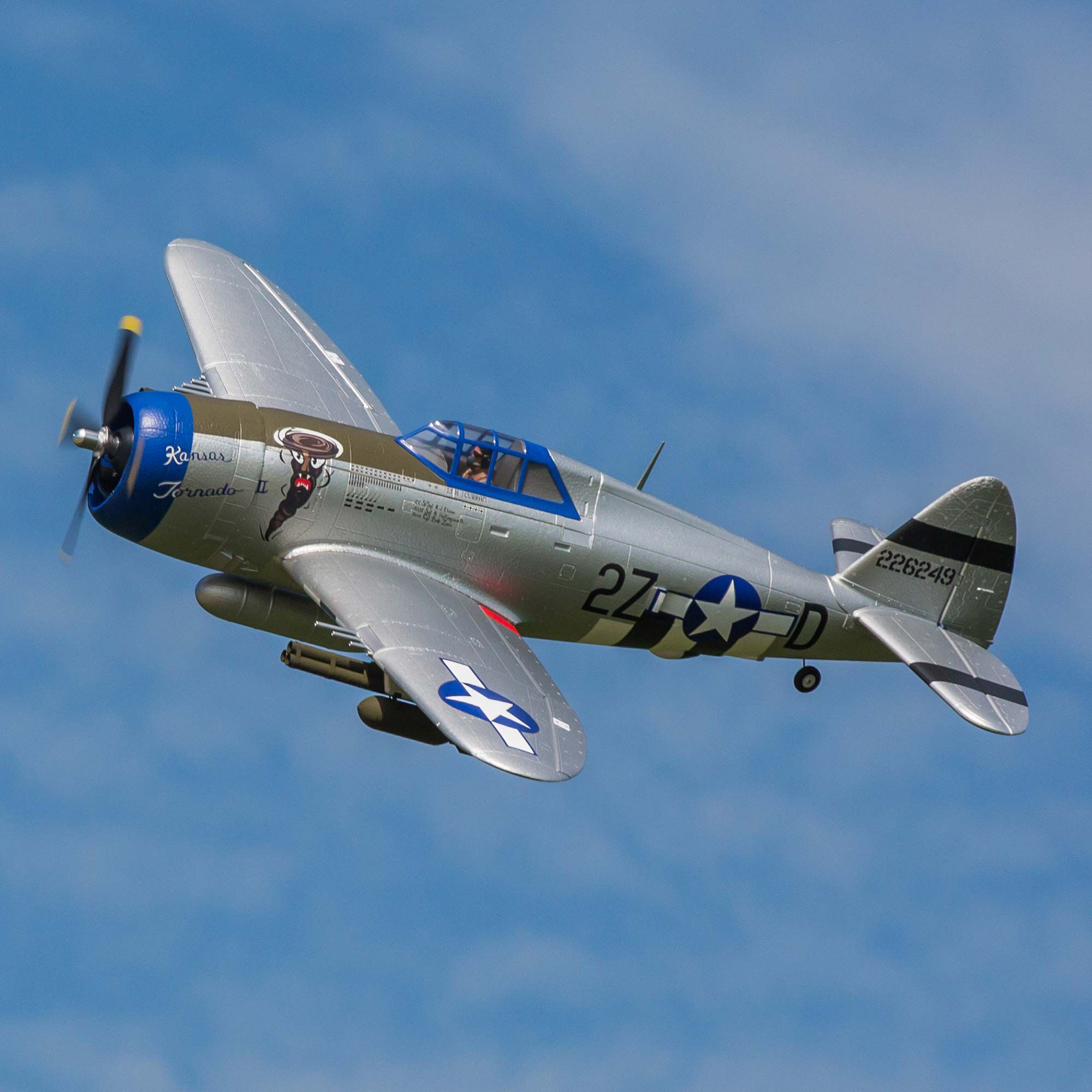 [���ܼ�] EFL08450 [E-FLITE] 1200mm P-47 Razorback BNF Basic with AS3X & SAFE Select