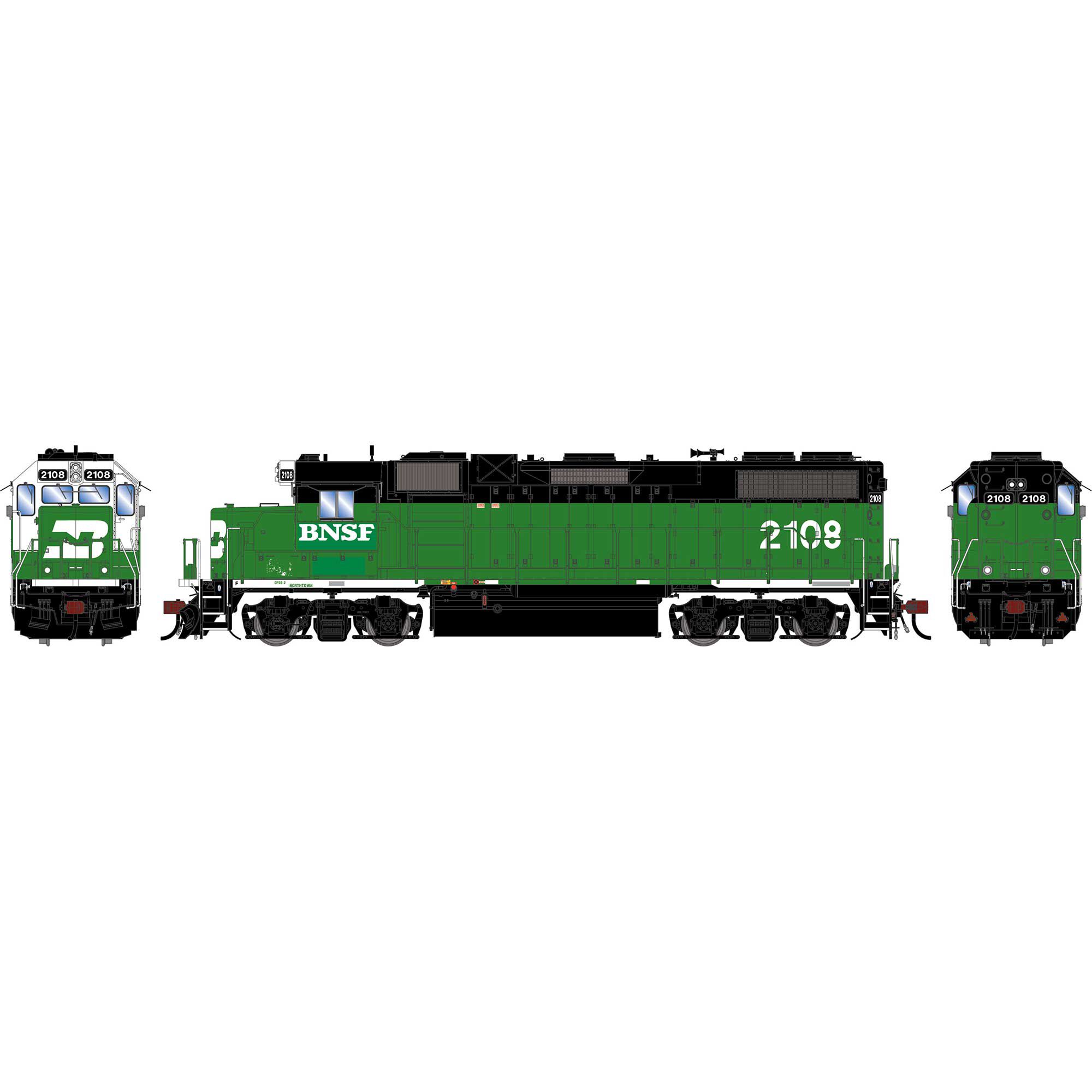 その他 naho Athearn Genesis HO GEN GP38-2 Locomotive w/DCC & Sound, BNSF 'Ex