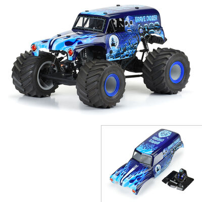 1/10 Grave Digger Ice (Blue) Painted Body Set: LMT 1/10 Grave Digger Ice (Blue) Painted Body Set: LMT