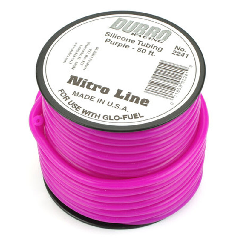 Silicone 50' Fuel Tubing, Purple