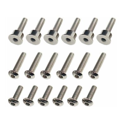 Chrome Brake Disk Screw Set, 1/4 Promoto-MX Chrome Brake Disk Screw Set, 1/4 Promoto-MX