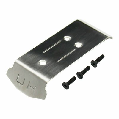 Stainless Steel Rear Skid Plate, 1/10 Traxxas Mini Maxx Stainless Steel Rear Skid Plate, 1/10 Traxxas Mini Maxx