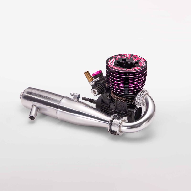 O.S. Speed B21 Ronda Drake Edition 2 3.49cc Nitro Engine with Muffler Set
