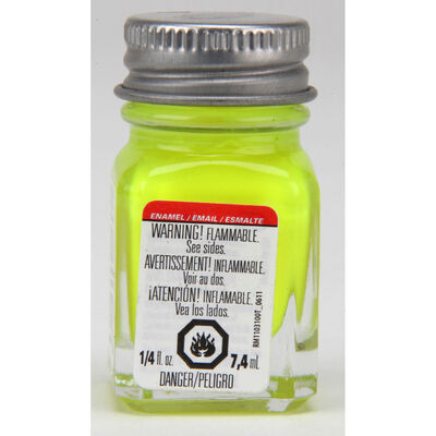 Enamel 1/4oz, Yellow Fluorescent Enamel 1/4oz, Yellow Fluorescent