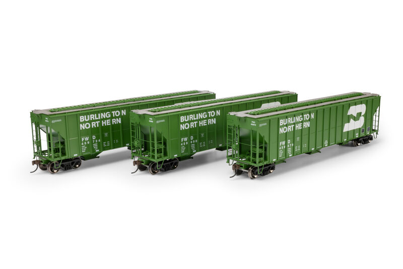 Athearn HO ATH FMC 4700 Covered Hopper, FWD #459679/459690/459724 (3)