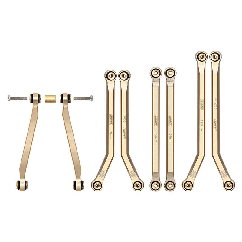INJORA Brass Chassis Link Set, 1/24 Axial SCX24 C10, JLU, Bronco, Base Camp, and 4Runner