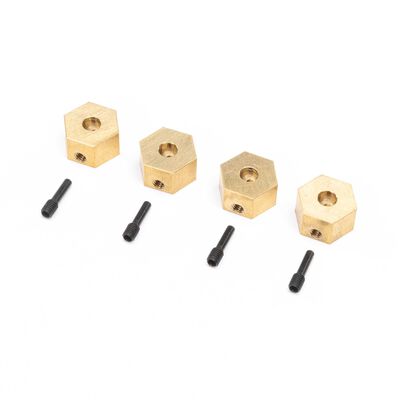 Hex Hubs, Brass (7g): UTB18 (4) Hex Hubs, Brass (7g): UTB18 (4)