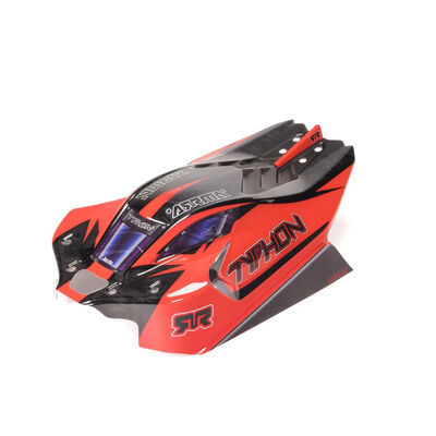 1/8 Clipless Painted Decaled Body, Black: TYPHON 4X4 1/8 Clipless Painted Decaled Body, Black: TYPHON 4X4