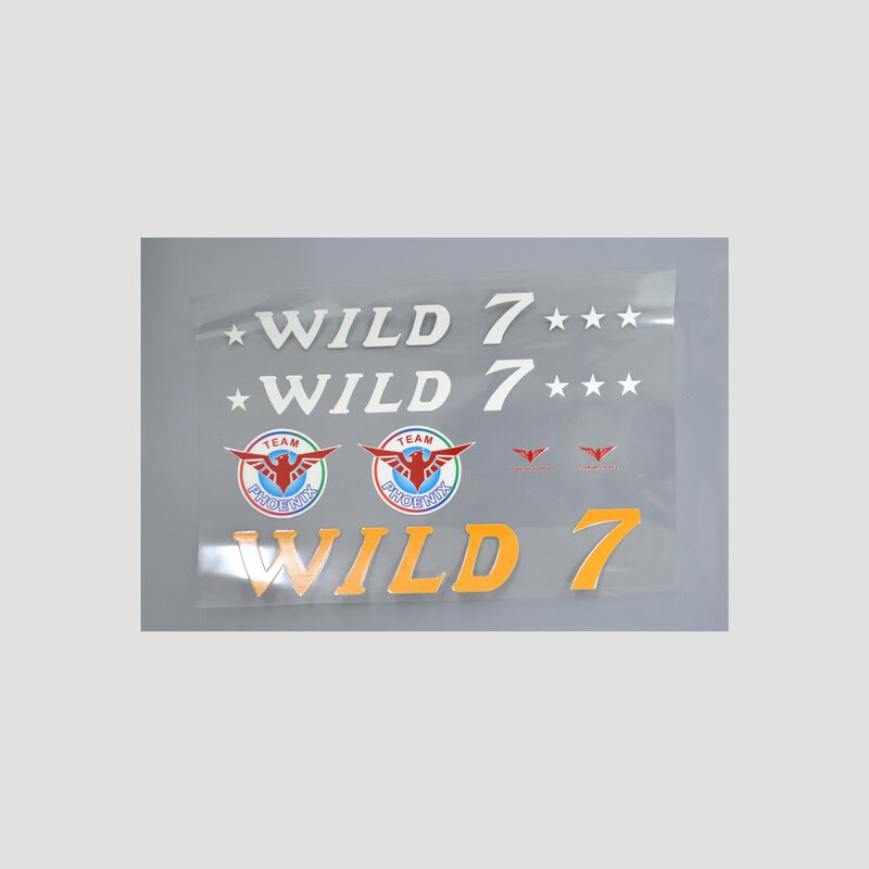 Phoenix Model Decal Sheet for Wild 7 60'' Phoenix Model Decal Sheet for Wild 7 60''