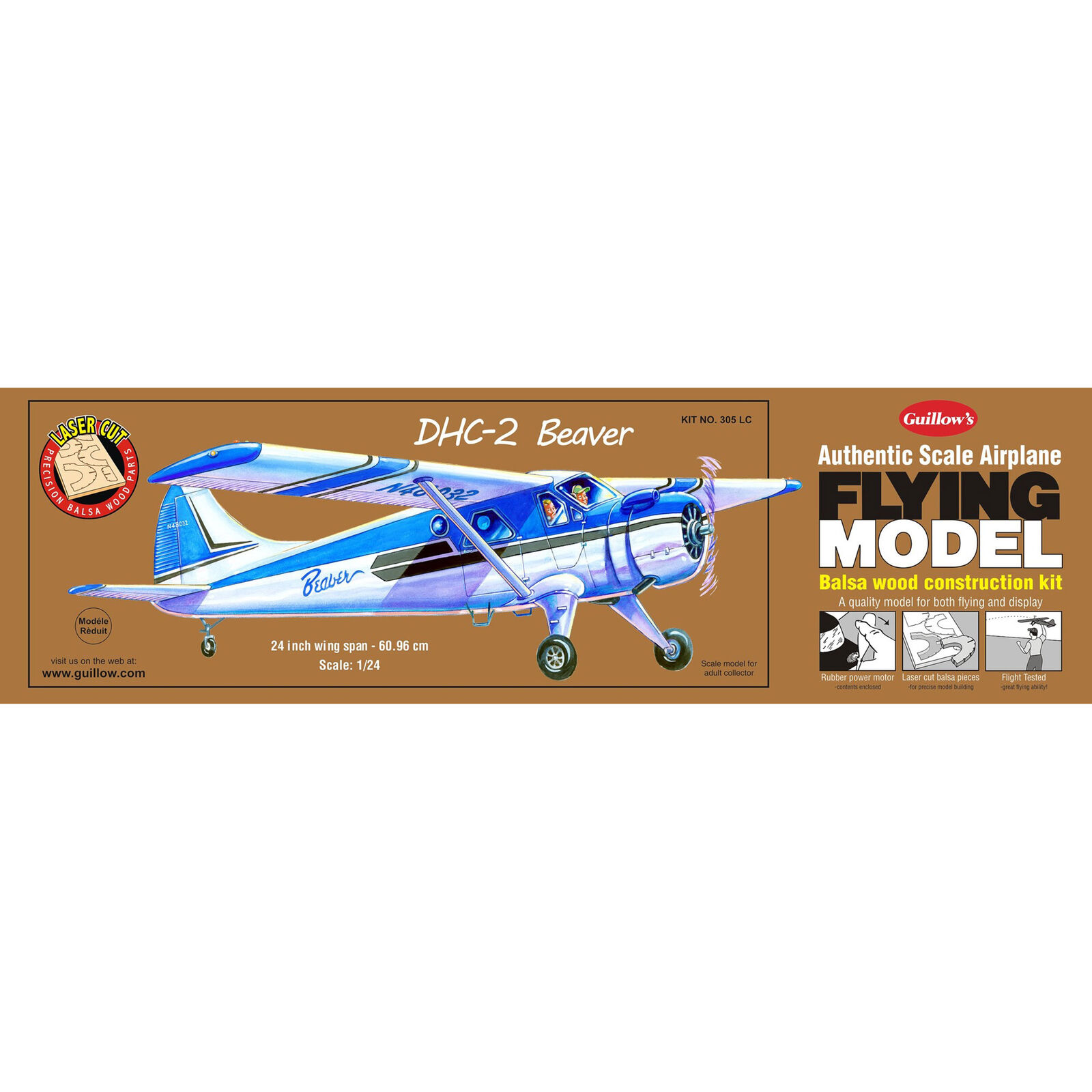 DHC-2 Beaver Laser Cut Kit, 24"