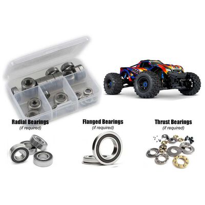 Rubber Shielded Bearing Kit, 1/10 Traxxas Wide Maxx Rubber Shielded Bearing Kit, 1/10 Traxxas Wide Maxx