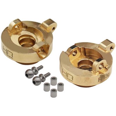 Brass Front Steering Knuckle: SCX24, AX24 Brass Front Steering Knuckle: SCX24, AX24