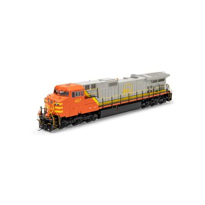 HO GE Dash 9-44CW Locomotive with DCC & Sound, QNSL #407 HO GE Dash 9-44CW Locomotive with DCC & Sound, QNSL #407