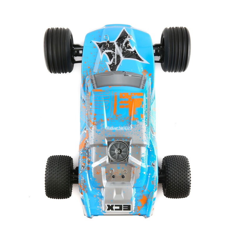 1/10 Circuit 2WD Stadium Truck Brushed with LiPo RTR, Blue/Orange, INT