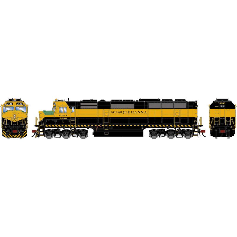 HO GEN F45 Locomotive w/DCC & Sound, NYSW #3636