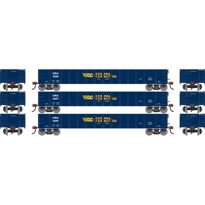 HO 52' Mill Gondola, CRLE #3556/3607/3692 (3) HO 52' Mill Gondola, CRLE #3556/3607/3692 (3)