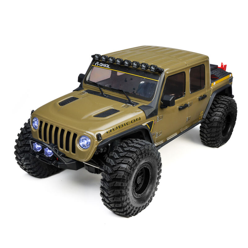 Axial 1/10 SCX10 III Motobilt Waypoint Jeep JT Gladiator 4X4 RTR Brushed Rock Crawler, Green Axial 1/10 SCX10 III Motobilt Waypoint Jeep JT Gladiator 4X4 RTR Brushed Rock Crawler, Green