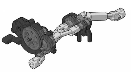 Forward-mounted Motor and Divorced Transfer Case