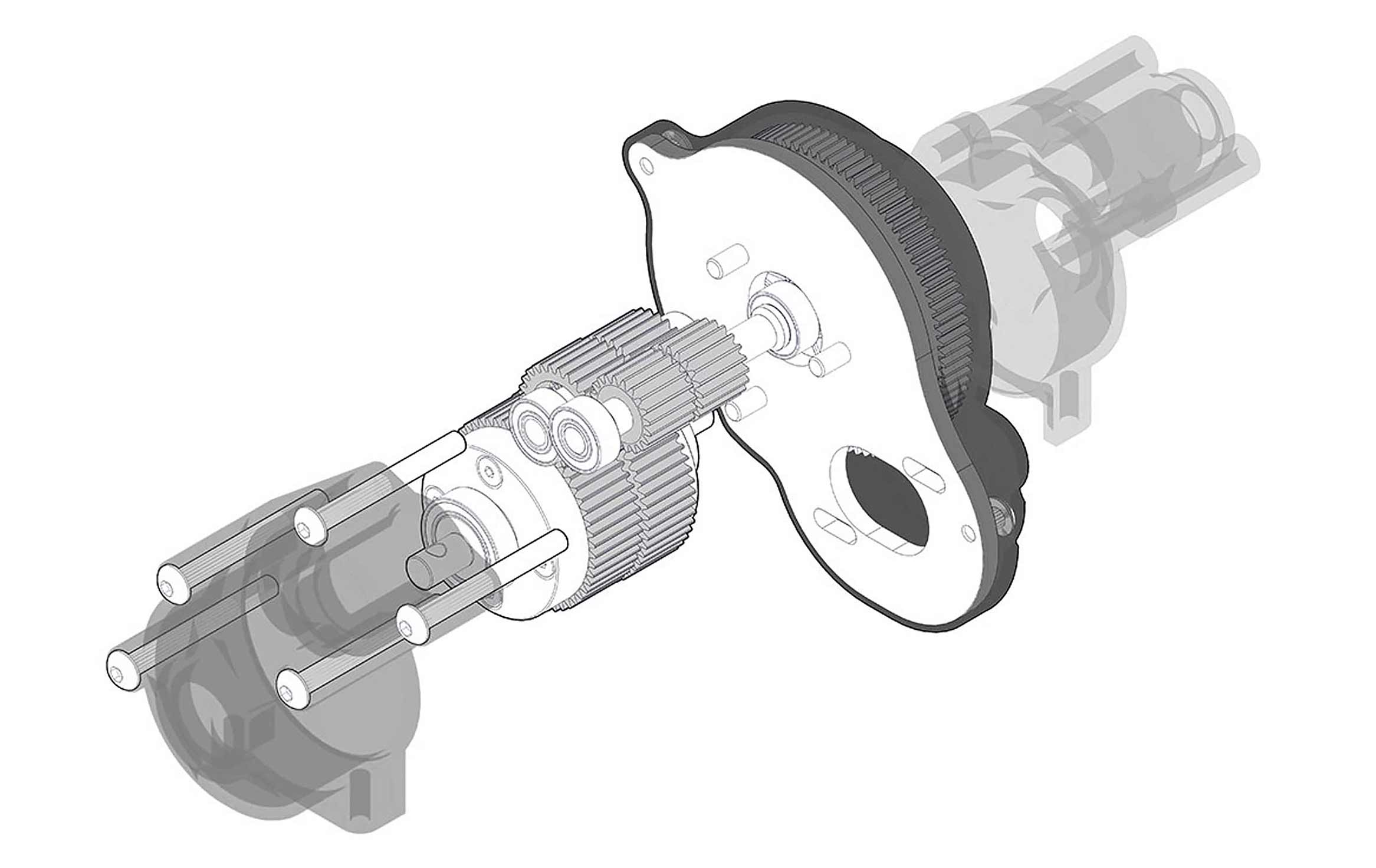 Stealth X Gearbox With Adjustable Overdrive Gears